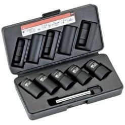 Bahco Coffret De Douilles à Torsion Longues 1/2: 17, 19, 21, 22, 24 Mm - BWTSP6