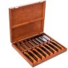 Bahco 434-S8-EUR - Jeu De Ciseaux à Bois Anti-fissures ERGO™ - 8 Pcs/coffret En Bois