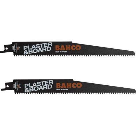 Lame De Scie Sabre Bimétal Bahco 3942-300-7-SL Bois Et Platre 3 Lame De Scie Sabre Bimétal Bahco 3942-300-7-SL Bois Et Platre – Image 3