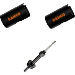 Ensemble De Scie Trépan Bahco 3833 22 Et 25mm Avec Arbre Support