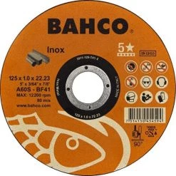 Disque à Tronçonner Pour Acier Inoxydable Bahco 3911-125-T41-I