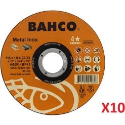 Disque à Tronçonner Pour Acier Inoxydable Et Métal Bahco 3911-1151T41-IM -Pas Cher BAHCO Magasin 25897861 3