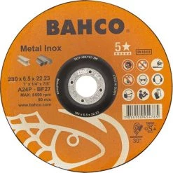 Disque à ébarber Pour Acier Inoxydable Et Métal Bahco 3921-230-T27-IM
