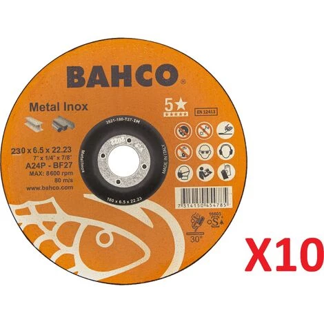 Disque à ébarber Pour Acier Inoxydable Et Métal Bahco 3921-230-T27-IM 2 Disque à ébarber Pour Acier Inoxydable Et Métal Bahco 3921-230-T27-IM – Image 2