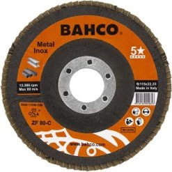 Disque à Lamelles Pour Acier Inoxydable Et Métal Bahco 3926-115IM-C80