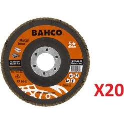 Disque à Lamelles Pour Acier Inoxydable Et Métal Bahco 3926-125IM-C80 -Pas Cher BAHCO Magasin 27862271 3