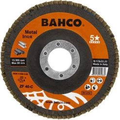 Disque à Lamelles Pour Acier Inoxydable Et Métal Bahco 3926-115IM-C40