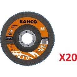 Disque à Lamelles Pour Acier Inoxydable Et Métal Bahco 3927-125IM-P40 -Pas Cher BAHCO Magasin 28286983 3