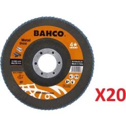 Disque à Lamelles Pour Acier Inoxydable Et Métal Bahco 3927-125IM-P80 -Pas Cher BAHCO Magasin 28286989 3