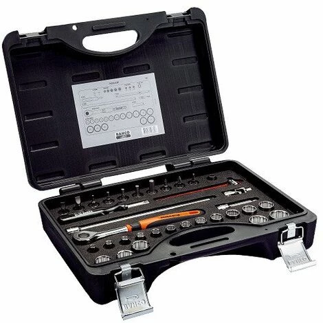 Bahco - Jeu De Douilles Et Cliquet à Tête 3/8, 34 Pièces - 7429JDE 1 Bahco - Jeu De Douilles Et Cliquet à Tête 3/8, 34 Pièces - 7429JDE