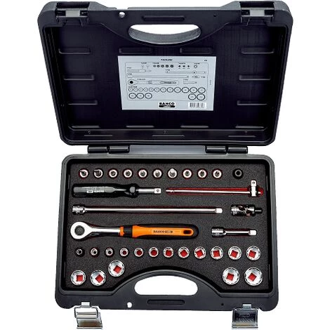 Bahco - Jeu De Douilles Et Cliquet à Tête 3/8, 34 Pièces - 7429JDE 2 Bahco - Jeu De Douilles Et Cliquet à Tête 3/8, 34 Pièces - 7429JDE – Image 2
