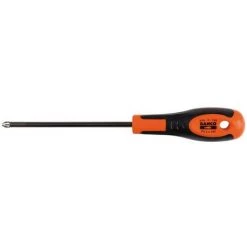 Tournevis à Bouche Pozidriv Manche Bimatériau Tige Ronde Pz2X125 616 Bahco 616-2-125