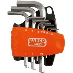 Clé Hexagonale 1,5-10Mm Nickelée Bahco 9 Pcs Be-9878