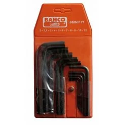 Clé à Douille Hexagonale 2,0-12Mm Nickelée Bahco 11 Pcs 1998M/11T