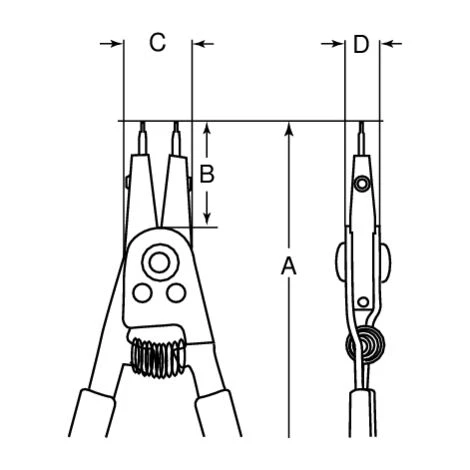 Bahco - Pince Réversible à Circlips Intérieurs Et Extérieurs 250 Mm - 2928-250 2 Bahco - Pince Réversible à Circlips Intérieurs Et Extérieurs 250 Mm - 2928-250 – Image 2