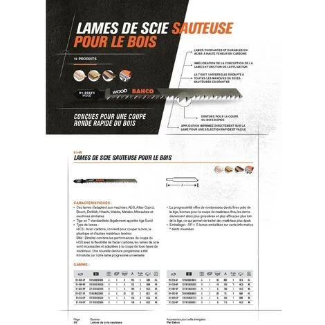 BAHCO Lame De Scie Sauteuse Bois Et Plastique 83mm 13 Dents/pouce Lot De 1 Lamemm 3 BAHCO Lame De Scie Sauteuse Bois Et Plastique 83mm 13 Dents/pouce Lot De 1 Lamemm – Image 3