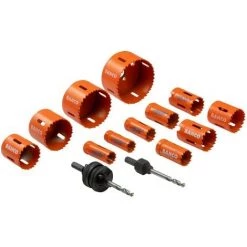 Bahco BAH383482EL Plumber's Bi-Metal Holesaw Set, 14pc