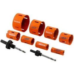 Bahco BAH383482EL Electrician's Bi-Metal Holesaw Set, 10pc