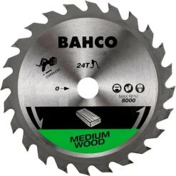 BAHCO Lame De Scie Circulaire 136x10mm Pour Le Bois Pour Scies Sans Fil