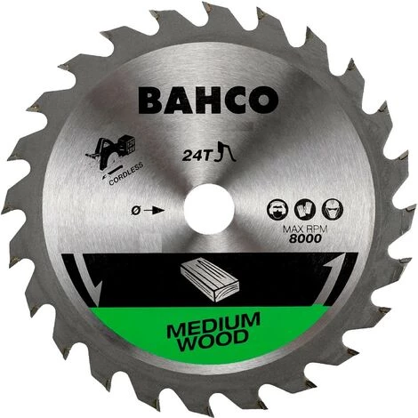 BAHCO Lame De Scie Circulaire 136x10mm Pour Le Bois Pour Scies Sans Fil 1 BAHCO Lame De Scie Circulaire 136x10mm Pour Le Bois Pour Scies Sans Fil
