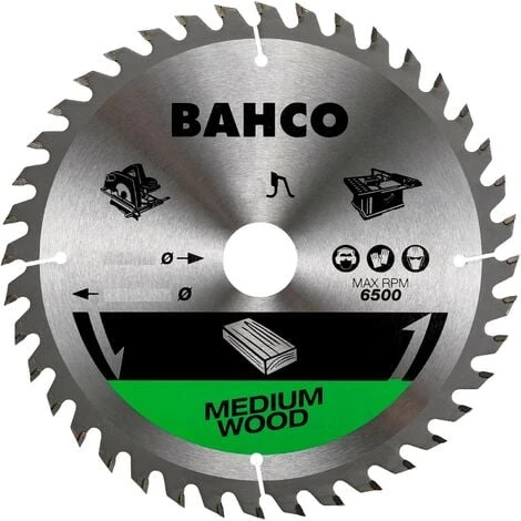 BAHCO Lame De Scie Circulaire 200x30/25/20/18/16mm 40 Dents Pour Le Bois Avec Scies Portables à Table 1 BAHCO Lame De Scie Circulaire 200x30/25/20/18/16mm 40 Dents Pour Le Bois Avec Scies Portables à Table