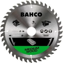 BAHCO Lame De Scie Circulaire 210x30/25/20/16mm 40 Dents Pour Le Bois Avec Scies Portables à Table