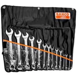 Bahco Jeu De Clés Mixtes Plates 14 Pcs Dans Un étui Plastique, 6-32mm - 111m/14t