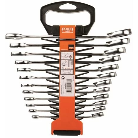 BAHCO Clés Mixtes à Cliquet Fixé. 12 Pcs. Dans Le Support En Matière Plastique 2 BAHCO Clés Mixtes à Cliquet Fixé. 12 Pcs. Dans Le Support En Matière Plastique – Image 2