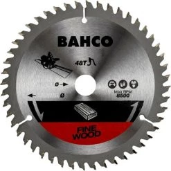 BAHCO Lame De Scie Circulaire 165x20mm Pour Le Bois Avec Scies Plongeantes