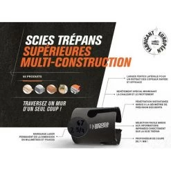 BAHCO Coffret De Scie Trepan Superior Multi Usages 3833-SET-202 -Pas Cher BAHCO Magasin 45803120 3