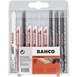 BAHCO Coffret De 10 Lames De Scie Sabre Pour Le Métal Et Le Bois 91-MIXED-10P