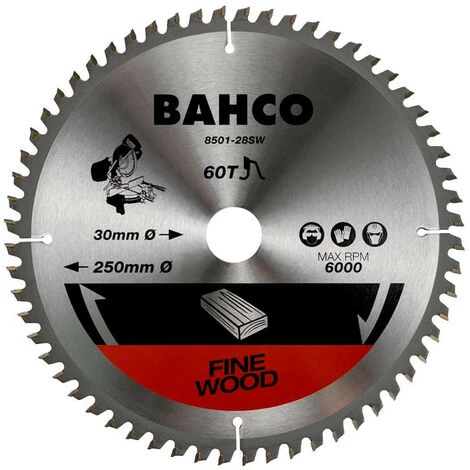 Lame De Scie Circulaire Ø216 Mm 48 Dents Pour Le Bois - BAHCO 8501-18SW 1 Lame De Scie Circulaire Ø216 Mm 48 Dents Pour Le Bois - BAHCO 8501-18SW