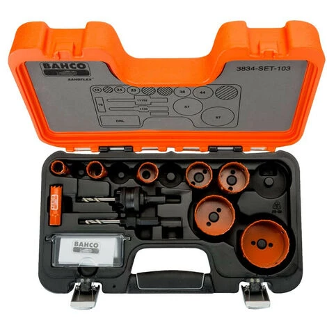 Jeu De Scies Trépans Bimétal Sandflex 16-67 Mm (11 Pcs) - BAHCO 3834-set-103 2 Jeu De Scies Trépans Bimétal Sandflex 16-67 Mm (11 Pcs) - BAHCO 3834-set-103 – Image 2
