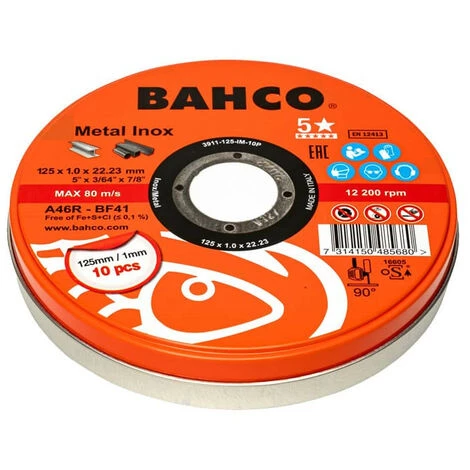 Disque à Tronçonner Ø125 Mm Pour Acier Et Métal - BAHCO 3911-125-T41-IM 2 Disque à Tronçonner Ø125 Mm Pour Acier Et Métal - BAHCO 3911-125-T41-IM – Image 2