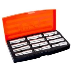 Jeu De Douilles Et D'embouts Hexagonal 1/2" (12 Pcs) - BAHCO S1612L