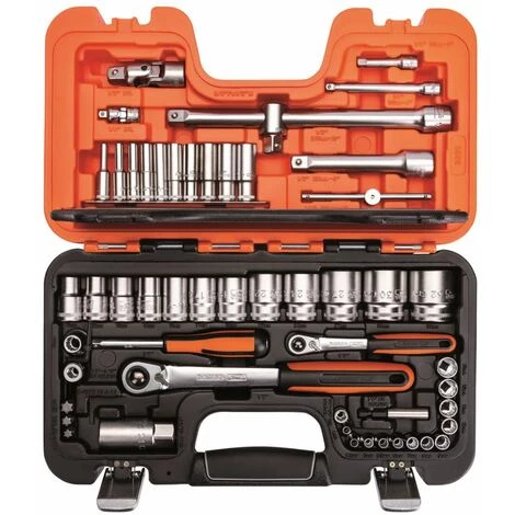 BAHCO Jeu De Douilles 1/2 + 1/4 56-TLG 2 BAHCO Jeu De Douilles 1/2 + 1/4 56-TLG – Image 2