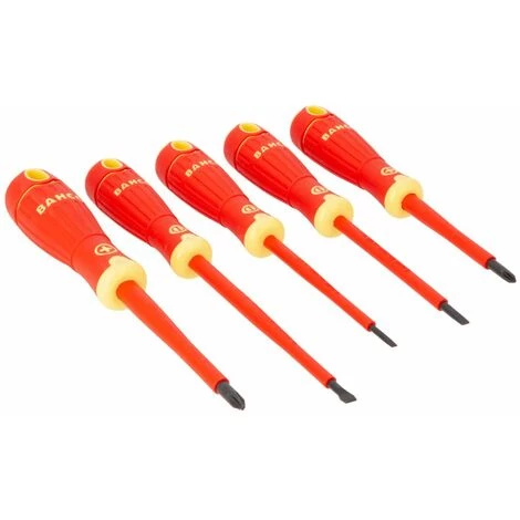 Tournevis à 5 Parties SET BAHCOFIT ISOLÉ SLOT + PH | B220.005 1 Tournevis à 5 Parties SET BAHCOFIT ISOLÉ SLOT + PH | B220.005