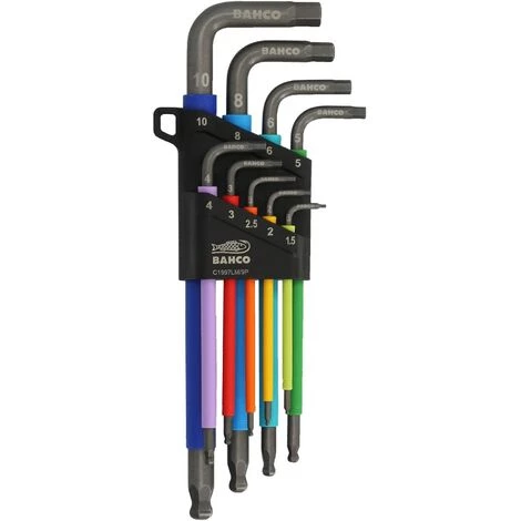 Jeu De 9 Clés Mâles Métriques Bahco C1997LM/9P 2 Jeu De 9 Clés Mâles Métriques Bahco C1997LM/9P – Image 2