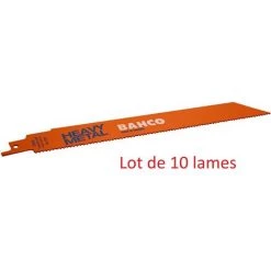 Lot De 10 Lames Scie Sabre Métaux Lourds Bahco 3940-228-18-HST