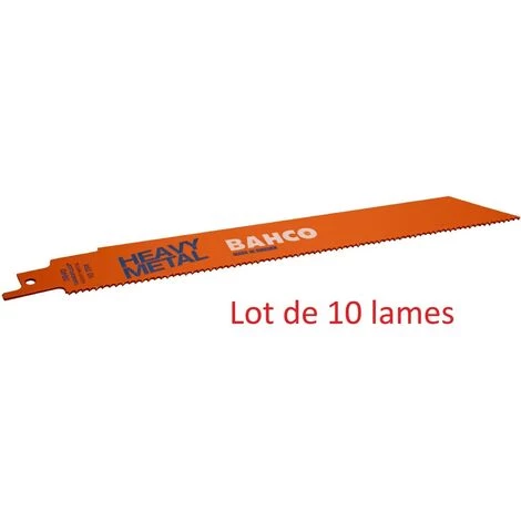 Lot De 10 Lames Scie Sabre Métaux Lourds Bahco 3940-228-18-HST 1 Lot De 10 Lames Scie Sabre Métaux Lourds Bahco 3940-228-18-HST