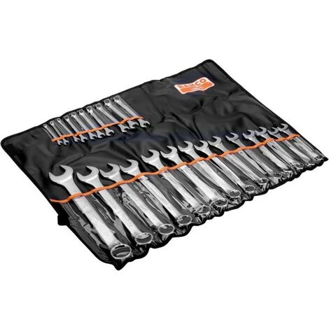 BAHCO - Jeu De Clés Mixtes Plates Métriques - 24 pcs/pochette 1 BAHCO - Jeu De Clés Mixtes Plates Métriques - 24 pcs/pochette