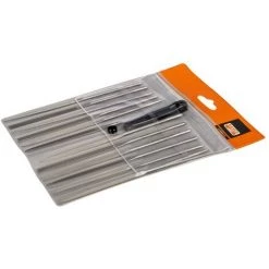 BAHCO - Jeu De Limes Aiguilles Mi-douces, Sans Manche, 160 mm - 12 pcs