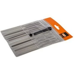 BAHCO - Jeu De Limes Aiguilles, Sans Manche, Taille Bâtarde, 160 mm - 12 pcs