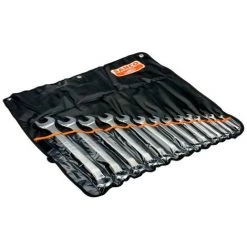 BAHCO - Jeu De Clés Mixtes Contre-coudées, Dimensions Métriques - 14 Pcs/pochette