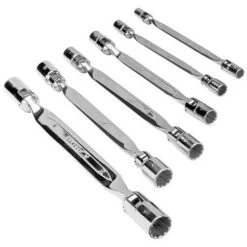 BAHCO - Jeu De Clés Doubles à Tête Articulée, Dimensions Métriques - 6 pcs/boîte