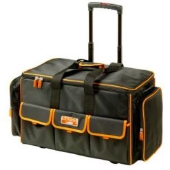 BAHCO - Sac à Outils Textile 73 L, Sur Roulettes, Poignée Télescopique, 385x325x665mm