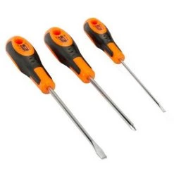 BAHCO - Jeu De Tournevis Vis à Fente/Phillips Avec Poignée En Caoutchouc - 3 Pcs