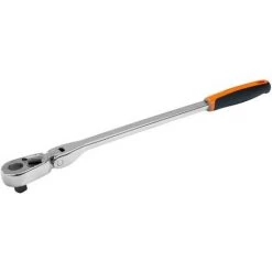 BAHCO - Cliquet Réversible 1/2 Tête Articulée, 32 dents Angle D’action 11,25°, 450 mm