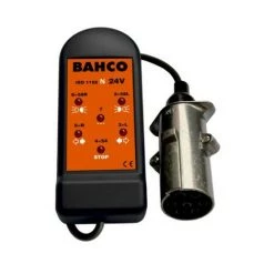 BAHCO - Testeur De Prise De Courant 7 Pôles 24 V (24N). Câble 4 M