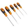 BAHCO - Jeu De Tournevis Vis à Fente/Phillips Avec Poignée En Caoutchouc - 5 Pcs